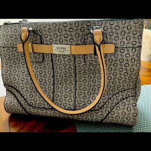 Guess brand women's wallet gray with black, used